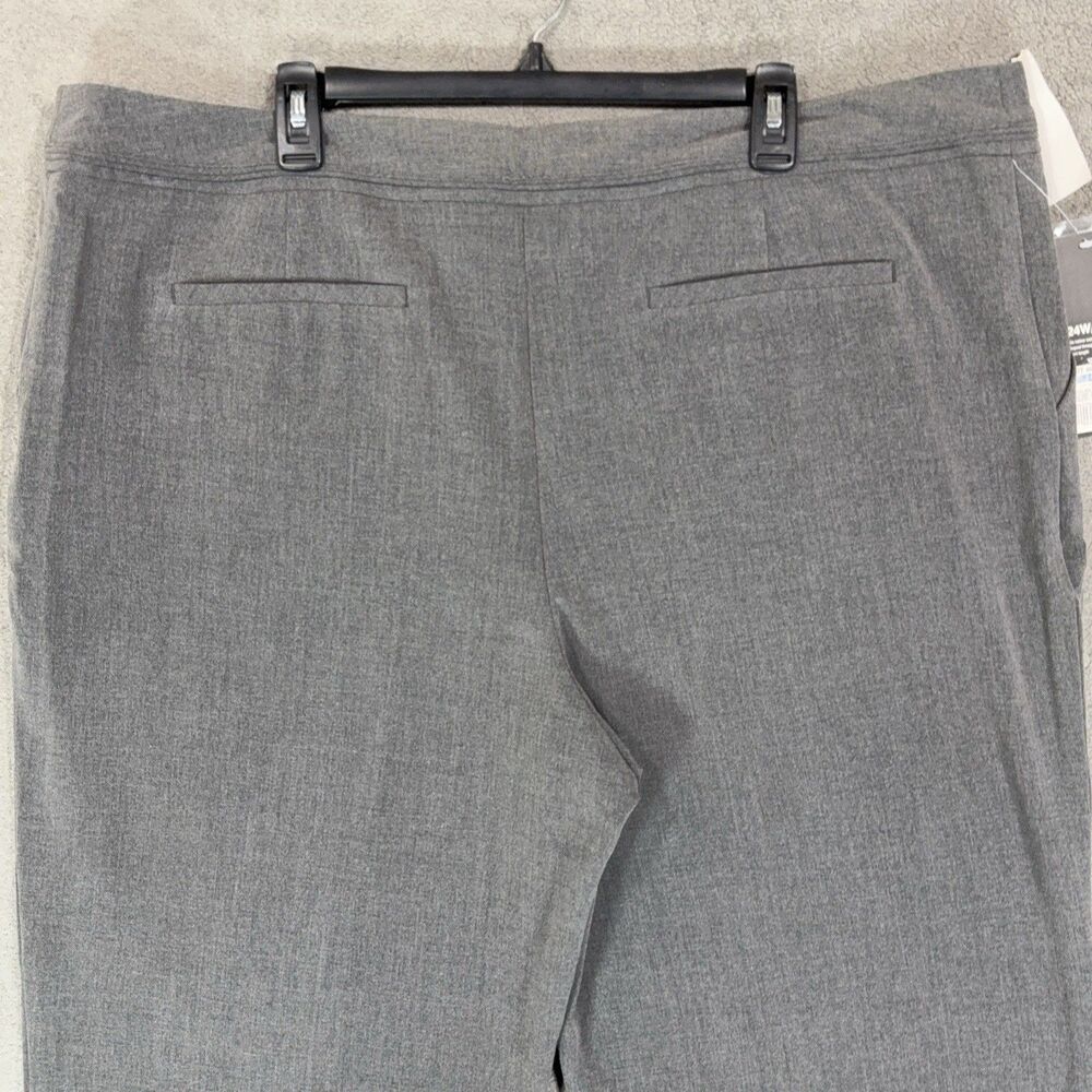 Mossimo Women's 24W Short Dress Pants Gray Career Trousers Stretch Below Waist - Picture 12 of 15